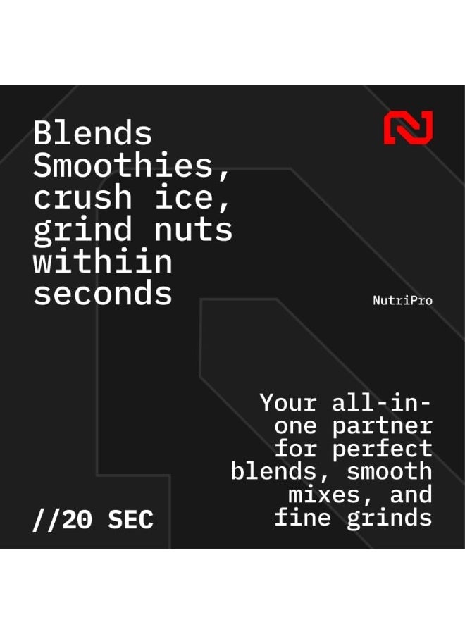 NutriPro 500W Blender | Juicer Mixer Grinder & Smoothie Maker Machine (Gold, 2 Jars) - Image 4